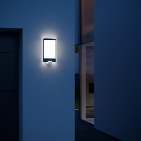 Steinel L 240 S Outdoor LED Wall Light 9.3W Warm White Anthracite Lamp with 180° Motion Sensor and 10m Range