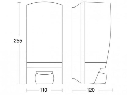 Steinel L 1 S House Number Light Outdoor Wall Light with 180° Motion Sensor and 10m Range, E27 Bulb Compatible - Black