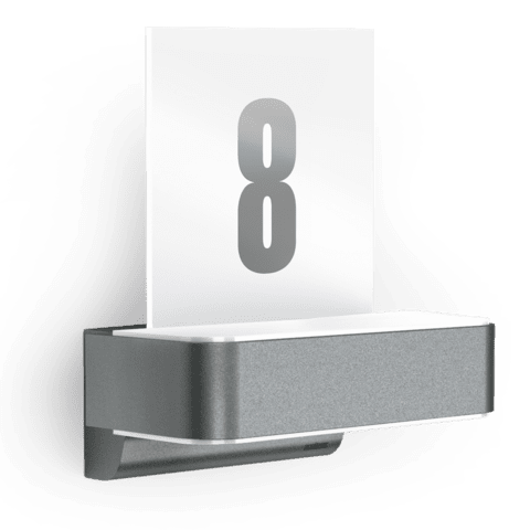 Steinel L 820 S Up/Down Outdoor Wall Light – Motion Sensor with Illuminated House Number