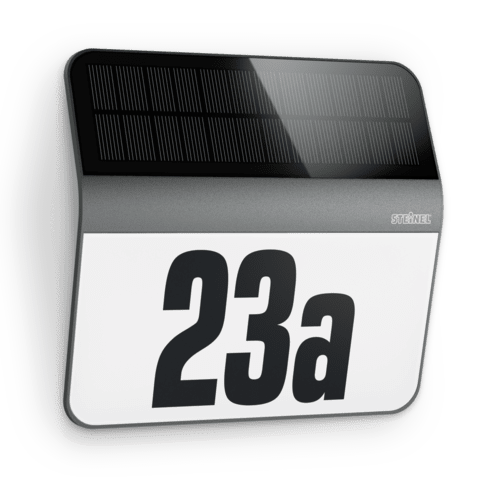 Load image into Gallery viewer, Steinel Xsolar LH-N Solar LED House Number Light, UV-Resistant Outdoor Wall Light
