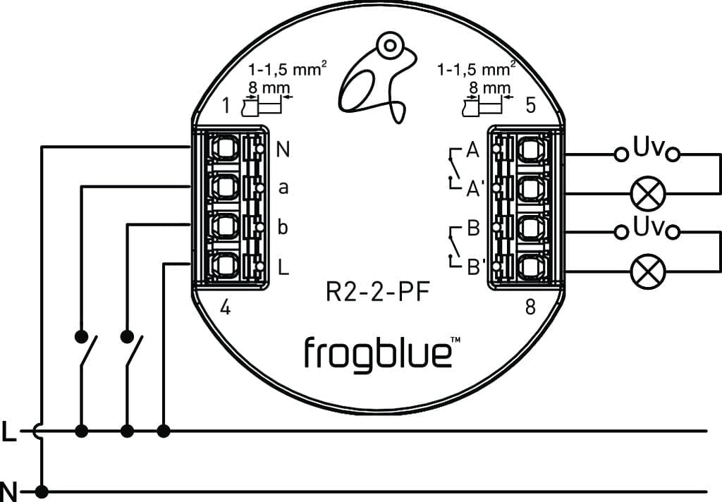 Smart Switch Relay - frogRelay2-2-PF