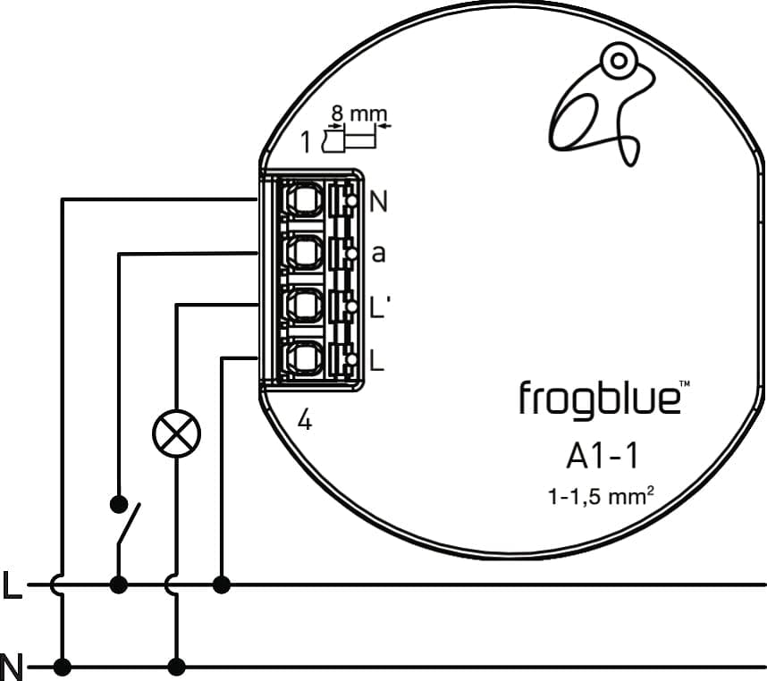 Smart Lighting Switch Relay - frogAct1-1